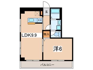 江田ハイム（605）の物件間取画像